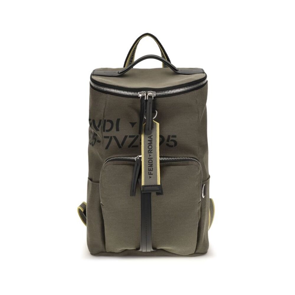 Fendi Men Tourist Canvas Backpack
